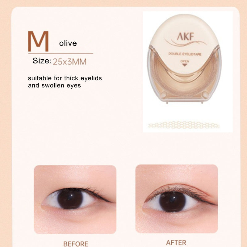 AKF Natural Invisible Double Eyelid Tape Stickers AKF天然隐形双眼皮胶带贴纸
