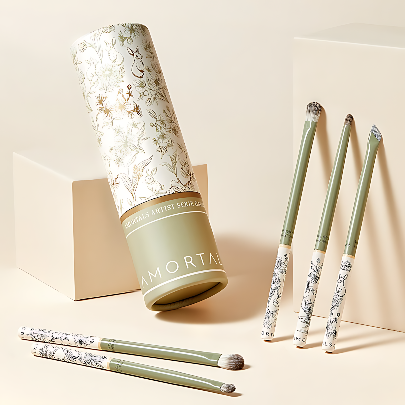 AMORTALS Artist Series Palm Garden Eye Brush Set 6pcs 尔木萄艺术家系列手心的花园眼部套刷