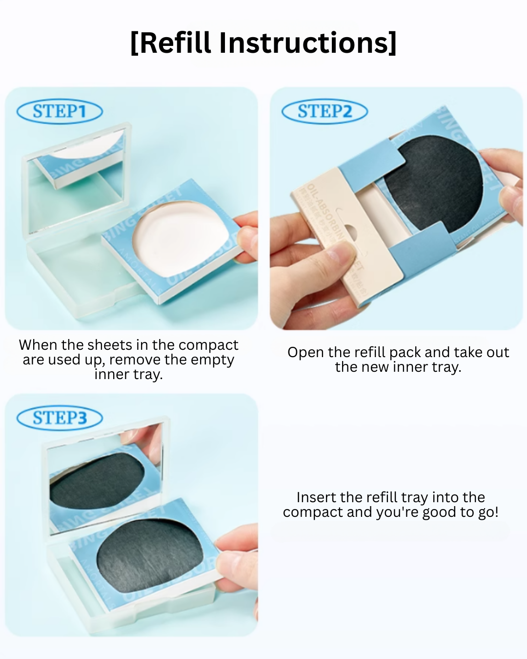 AMORTALS Oil-Absorbing Sheet 80pcs/120pcs 尔木萄净澈瞬吸吸油纸