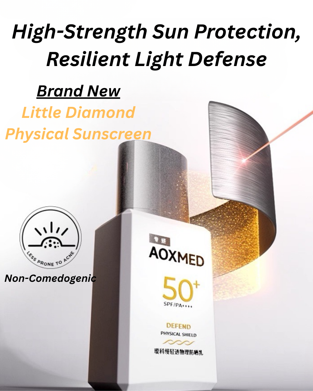AOXMED Lightweight Physical Sunscreen Lotion SPF50+ PA++++ 30ml 瑷科缦轻透物理防晒乳