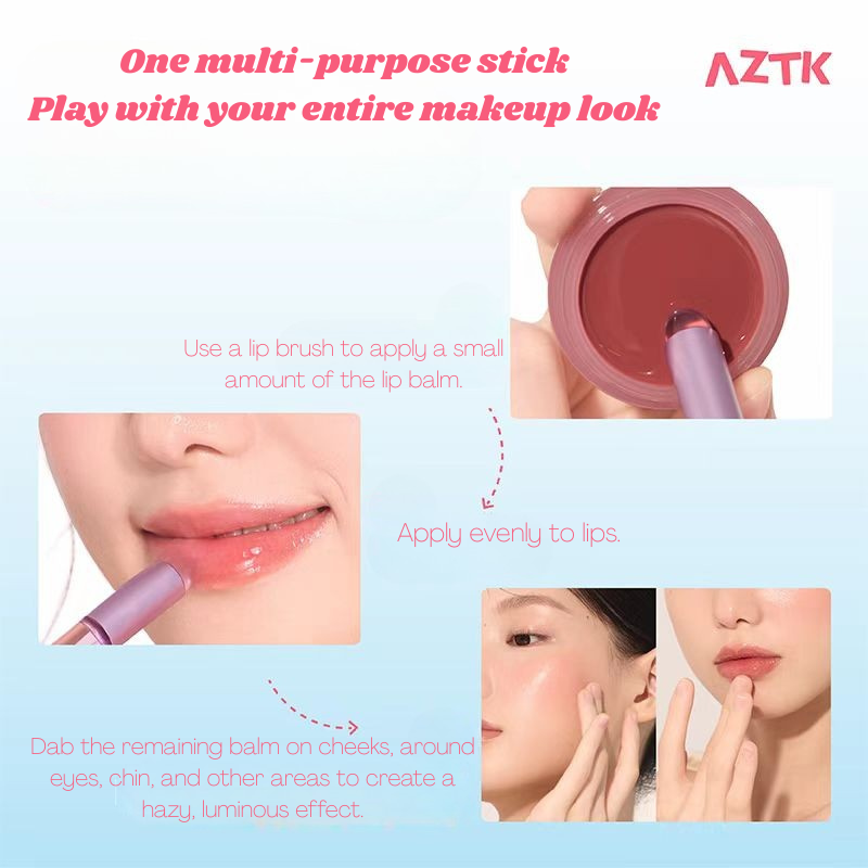 AZTK Lip & Cheek Glowy Jelly Pot 3.5g 菁之心冻弹弹水光多用膏