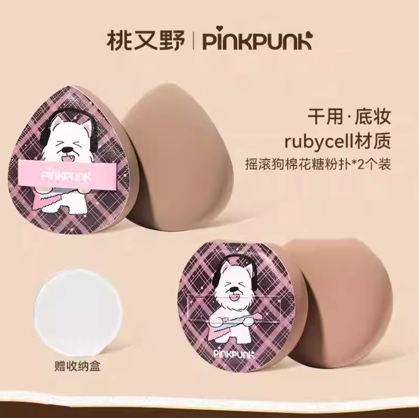 PINK PUNK × Doggy Powder Puff Set 2pcs 桃又野×扑扑doggy系列粉扑套盒