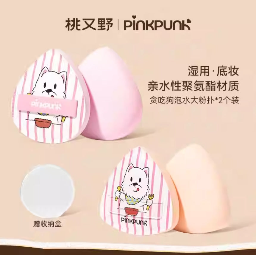 PINK PUNK × Doggy Powder Puff Set 2pcs 桃又野×扑扑doggy系列粉扑套盒
