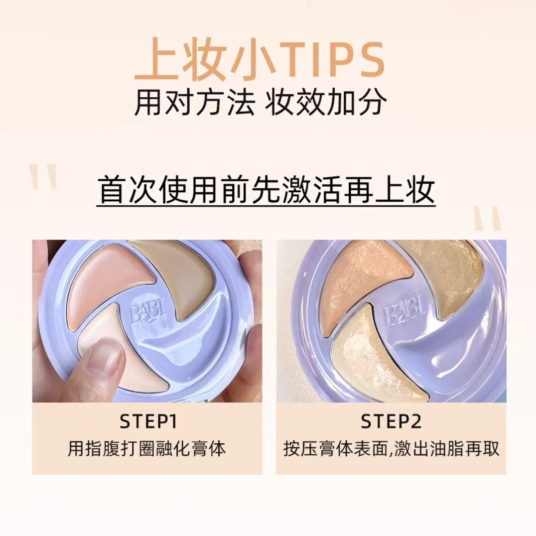 BABI Acne Removing & Light Line Multi Effect Concealer 1.4g*3 BABI祛痘淡纹多效遮瑕膏