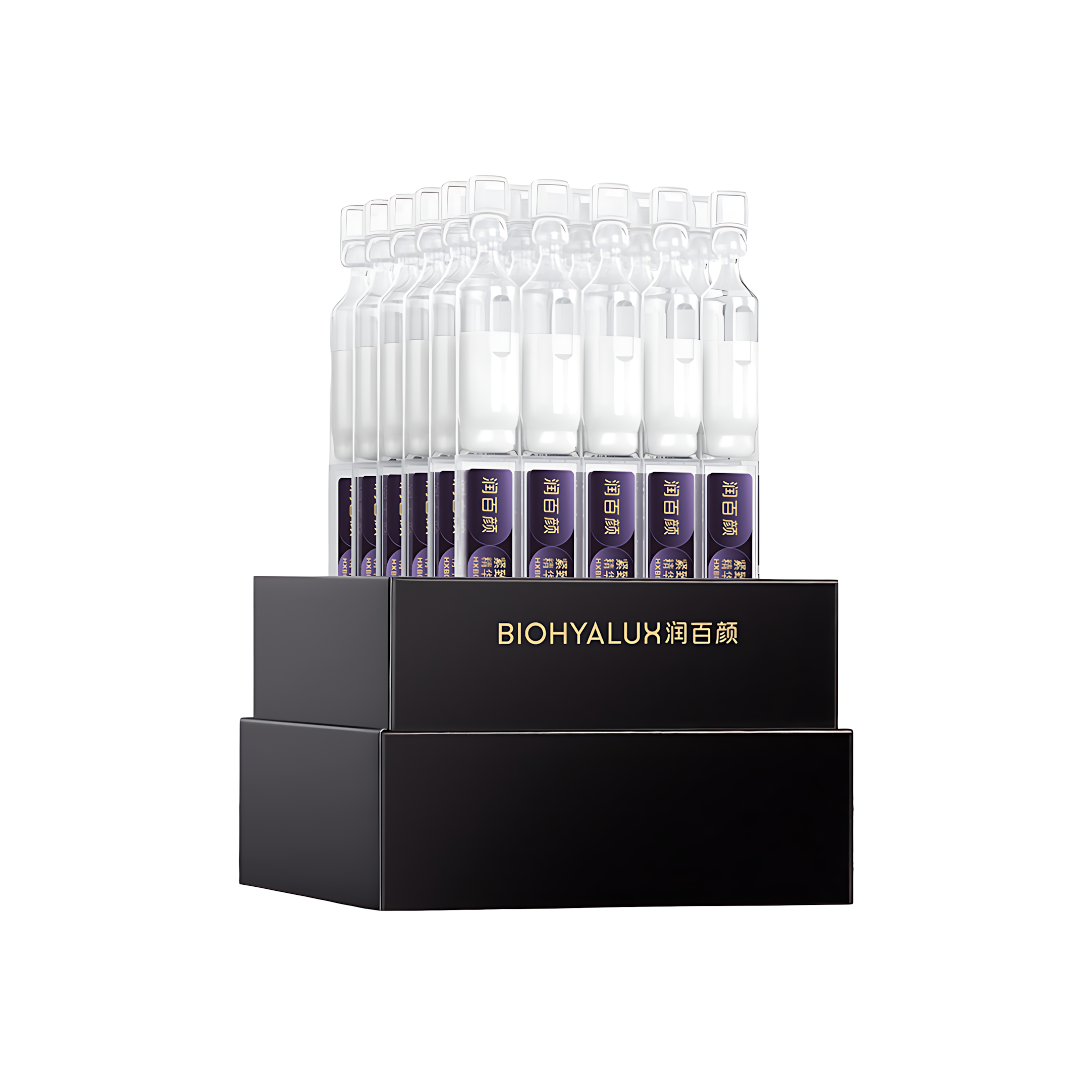 BIOHYALUX Elasticity Filler Anti-Wrinkle Single Use Essence 2.0 1.3ml*30pcs/box 润百颜紧致充盈淡纹次抛精华液2.0