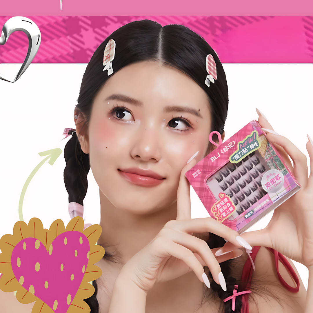 BLJ On-Camera Series Glue-Free False Eyelashes 1box 标记上镜系列免胶假睫毛