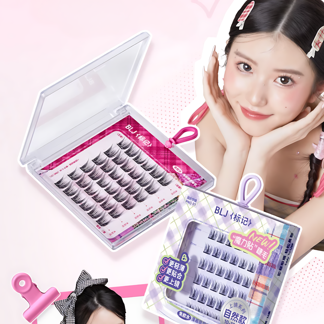 BLJ On-Camera Series Glue-Free False Eyelashes 1box 标记上镜系列免胶假睫毛