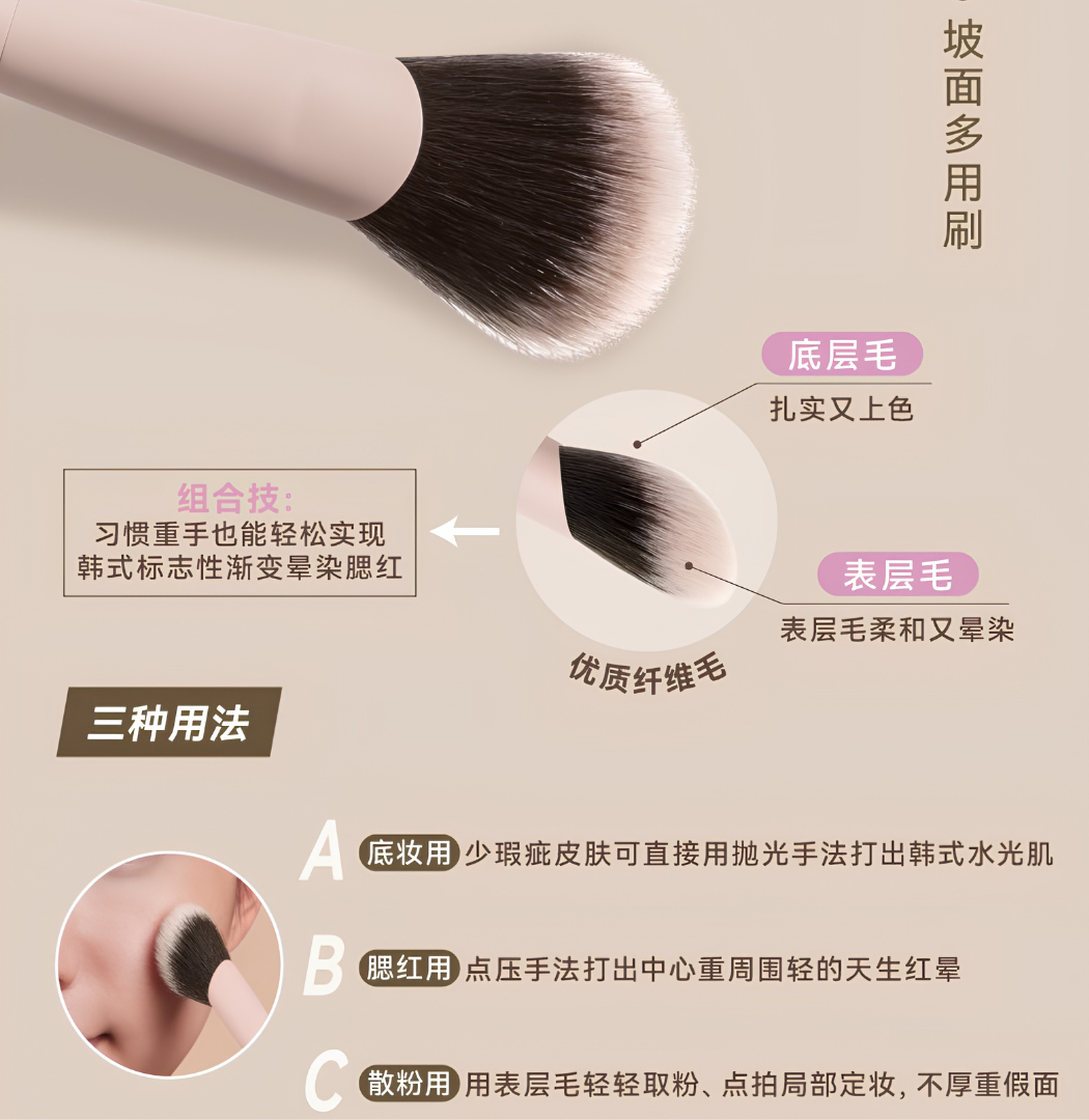 BLJ Radiant Realm Makeup Brush 1pc 标记沐光之境化妆刷