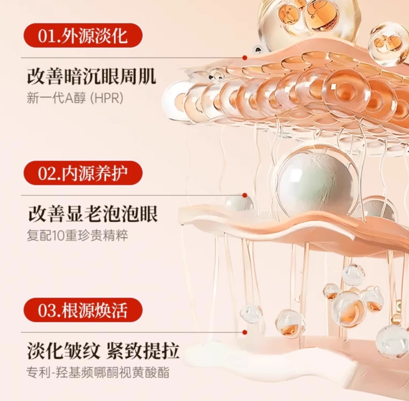 Tiktok/Douyin Hot Bai Yun Shan Anti-Wrinkle Eye Essence Oil 20ml【Tiktok抖音爆款】白云山眼部抗皱植萃精华油