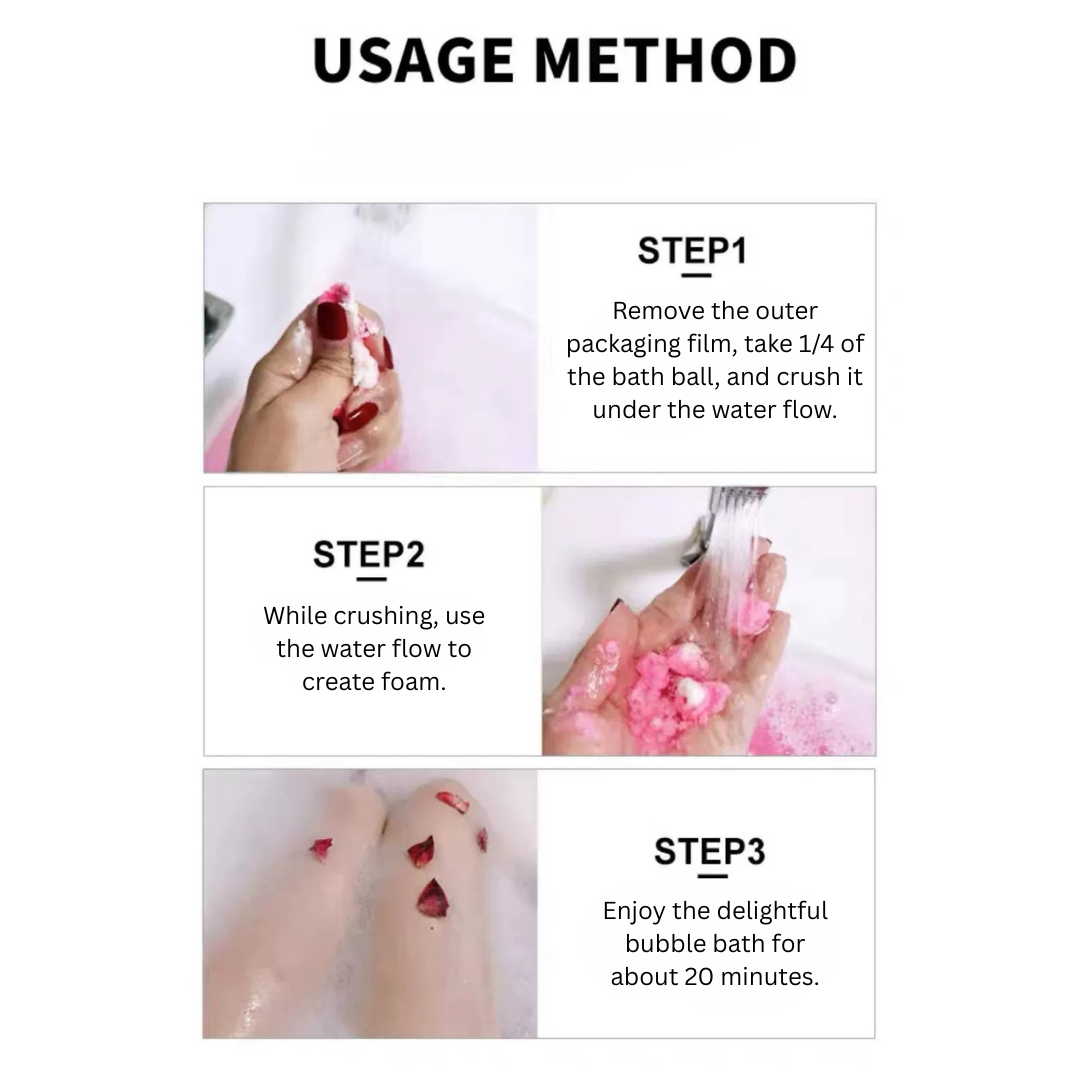 BathQueen Essential Oil Bubble Bath Bomb 1pc 浴室女王精油泡泡沐浴球