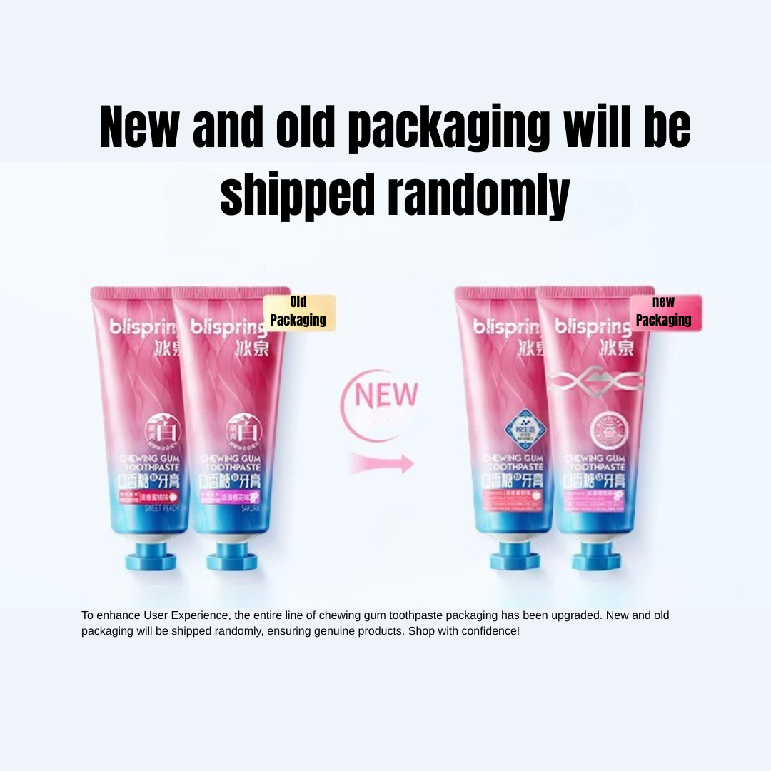 Blispring Chewing Gum Toothpaste 120g 冰泉口香糖味牙膏