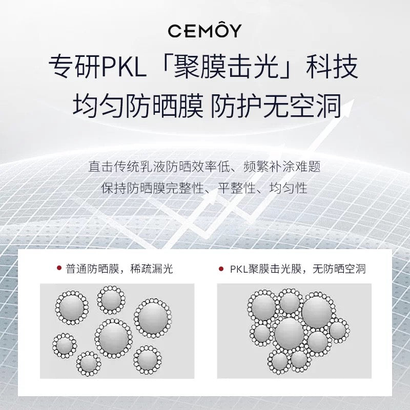 Tiktok/Douyin Hot CEMOY Flawless Whitening Sunscreen SPF50+ PA+++ 50g【Tiktok抖音爆款】澳诗茉无瑕倍护美白防晒乳