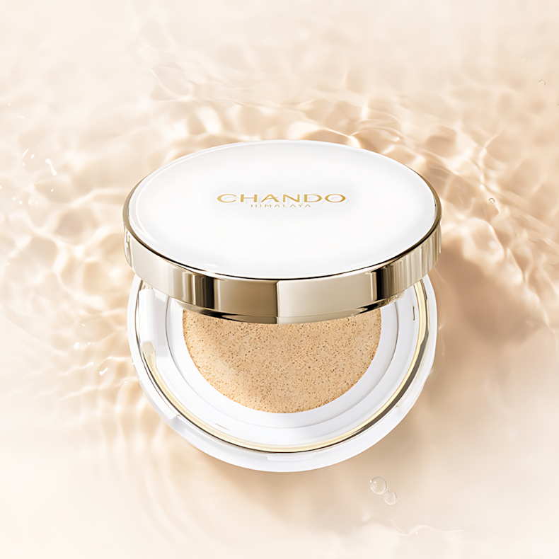 CHANDO Crystal Brightening BB Cushion 14g+14g(refill) 自然堂雪润晶采裸透气垫霜