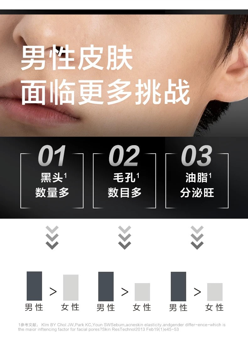 CHANDO Men's Cleansing Gels/Creams 120g 自然堂男士洁面乳/膏