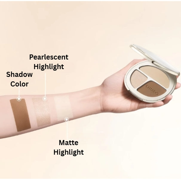 CHANDO Three-color Stereo Contouring Palette 8.5g 自然堂三色立体塑颜修容盘