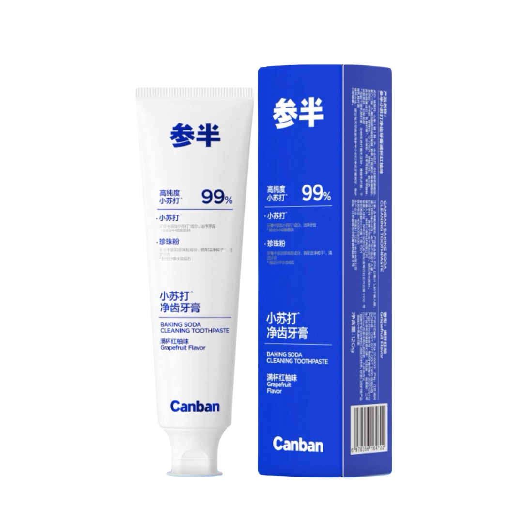 CanBan Baking Soda Cleansing Toothpaste 120g 参半小苏打净齿牙膏