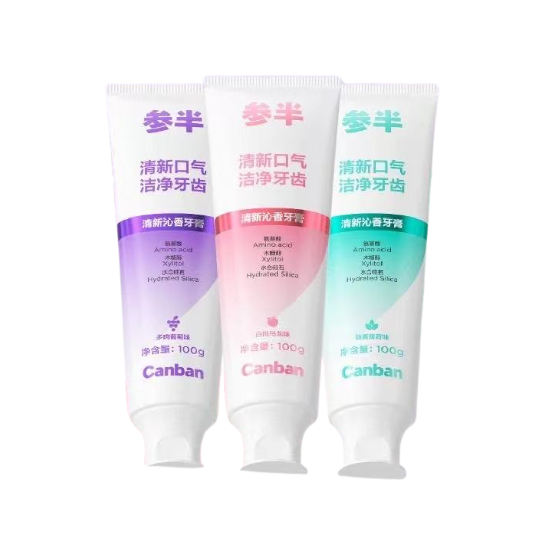 CanBan Fresh & Refreshing Toothpaste 100g 参半清新沁香牙膏