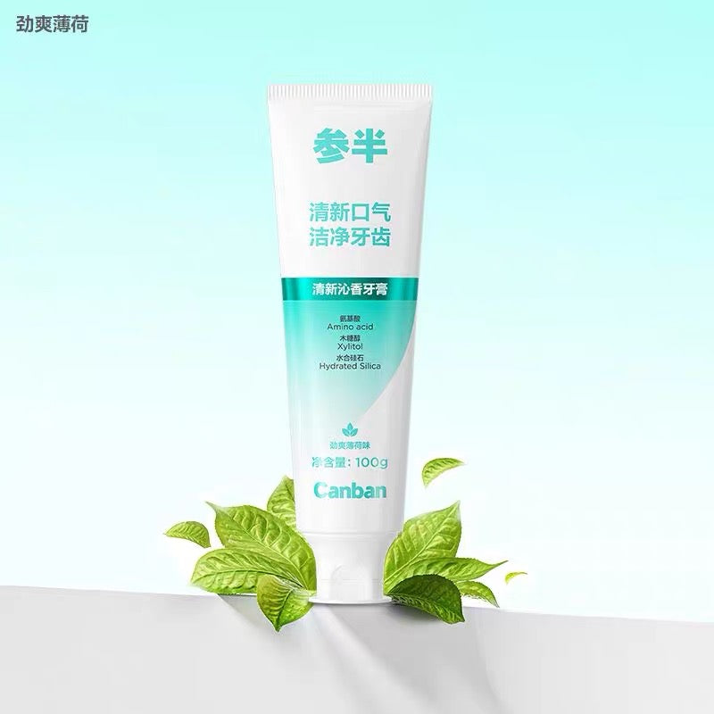 CanBan Fresh & Refreshing Toothpaste 100g 参半清新沁香牙膏