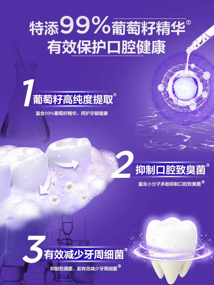CanBan Grape Seed Toothpaste 120g 参半葡萄籽牙膏