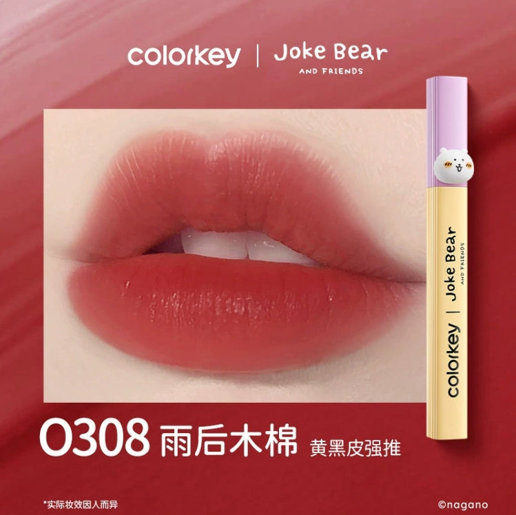 Colorkey × Joke Bear And Friends Soft Mist Water-like Lip Gloss 1.8g 珂拉琪×自嘲熊和朋友们系列柔雾水感唇露