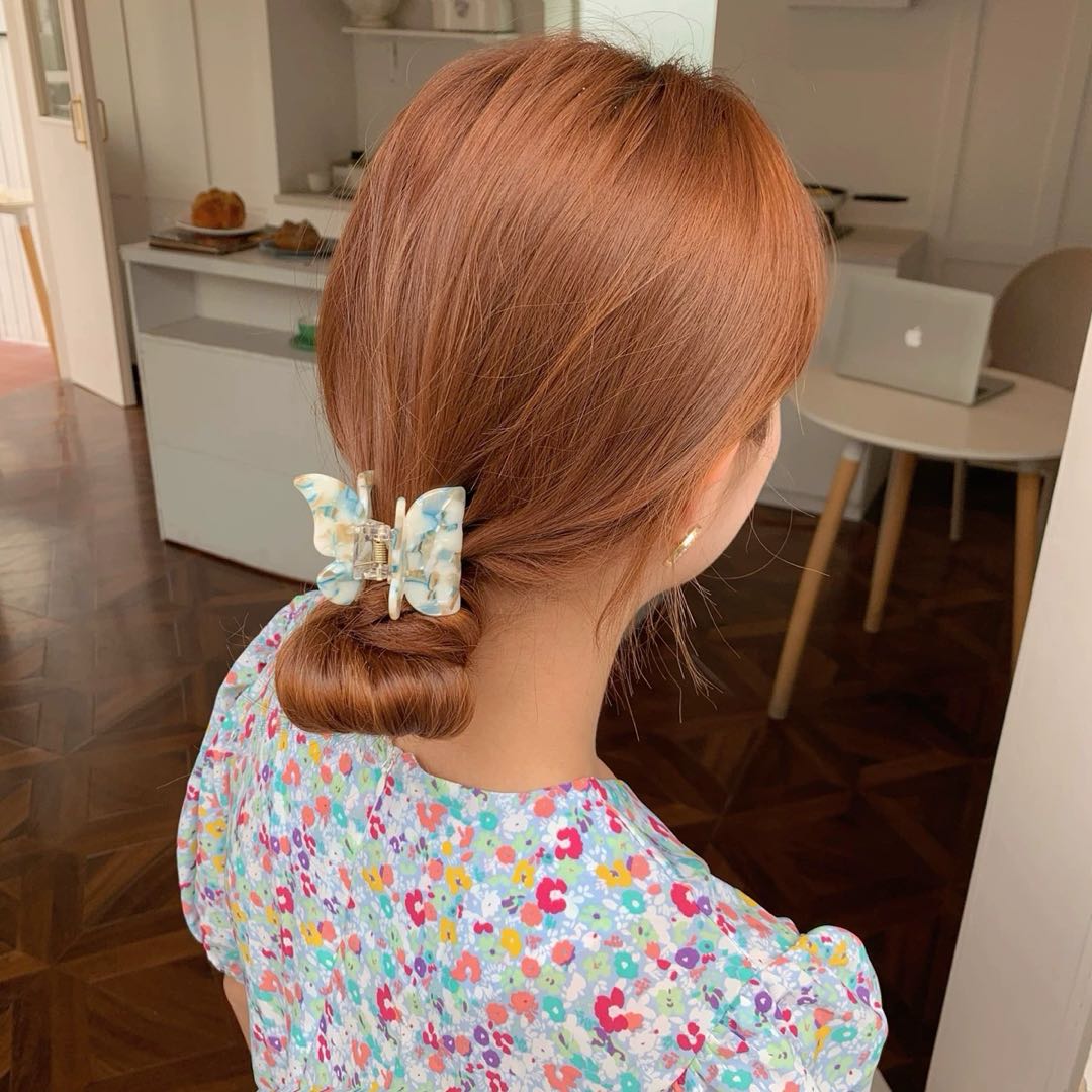CuteHart Butterfly Claw Clip - Romantic French Claw Clip for a Dreamy and Elegant Look 2pcs 超仙浪漫蝴蝶抓夹展现优雅法式气质
