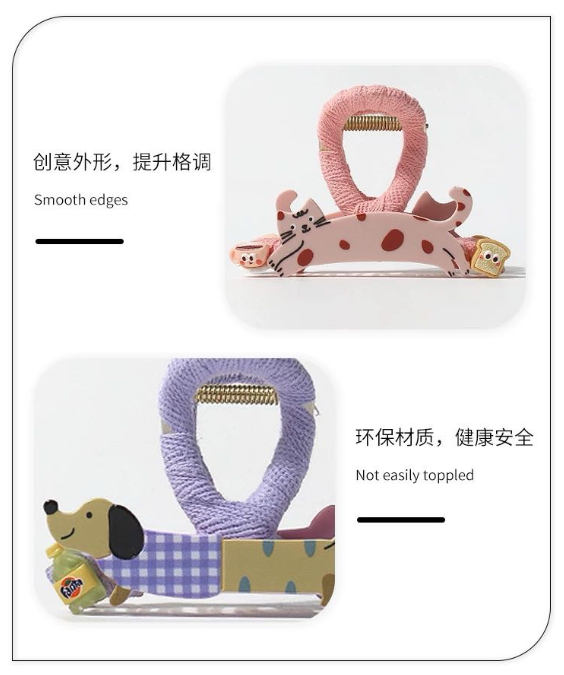 CuteHart Cute Claw Clip - Adorable Hair Claw Clip for a Sweet and Playful Touch 1pc 可爱甜品百搭抓夹为你的发型增添可爱感