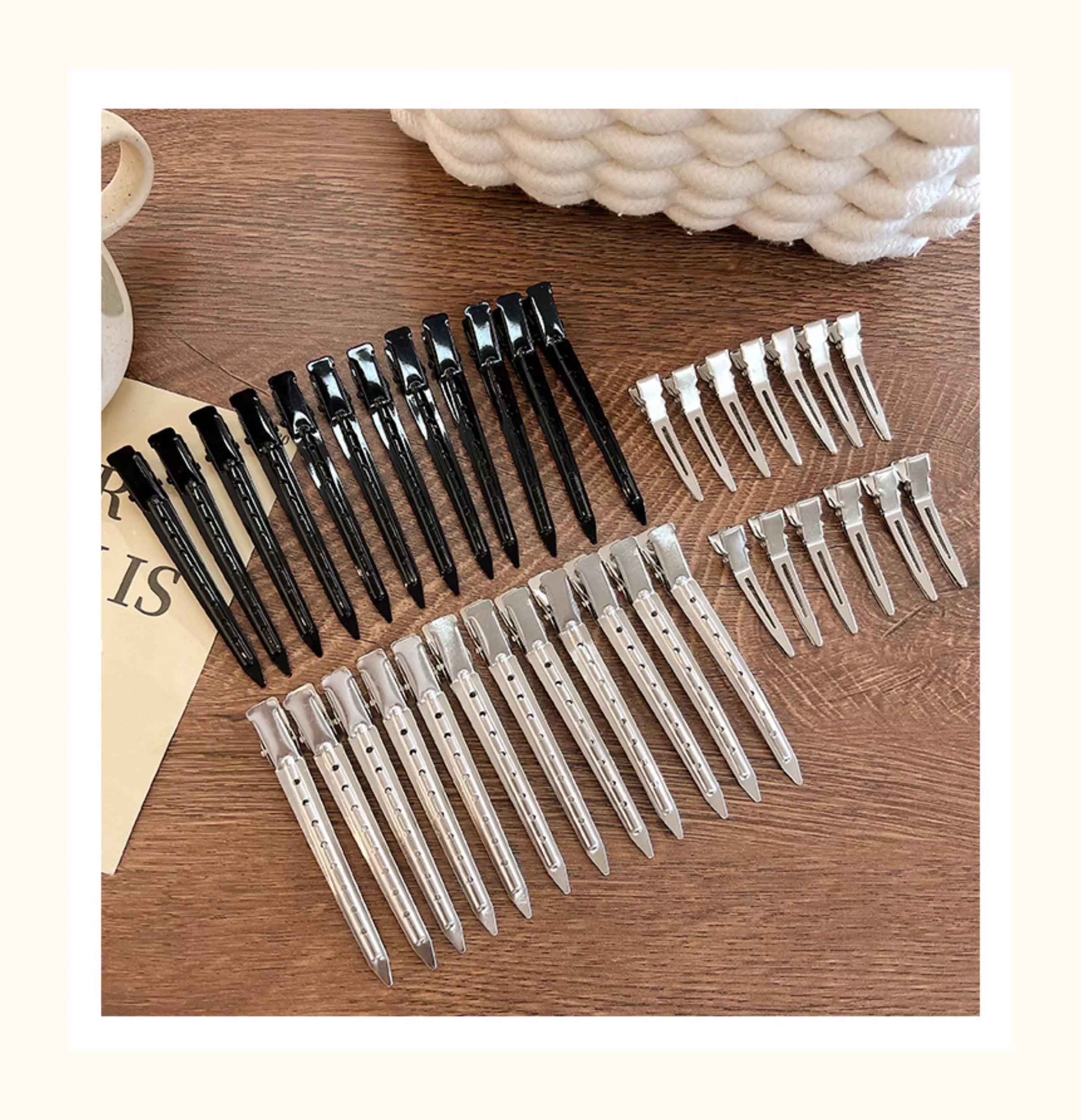 CuteHart INS Minimalist Creaseless Hair Clip - Sleek Metal Hair Clip for Effortless Style 5pcs/6pcs INS简约无痕金属发夹展现时尚造型