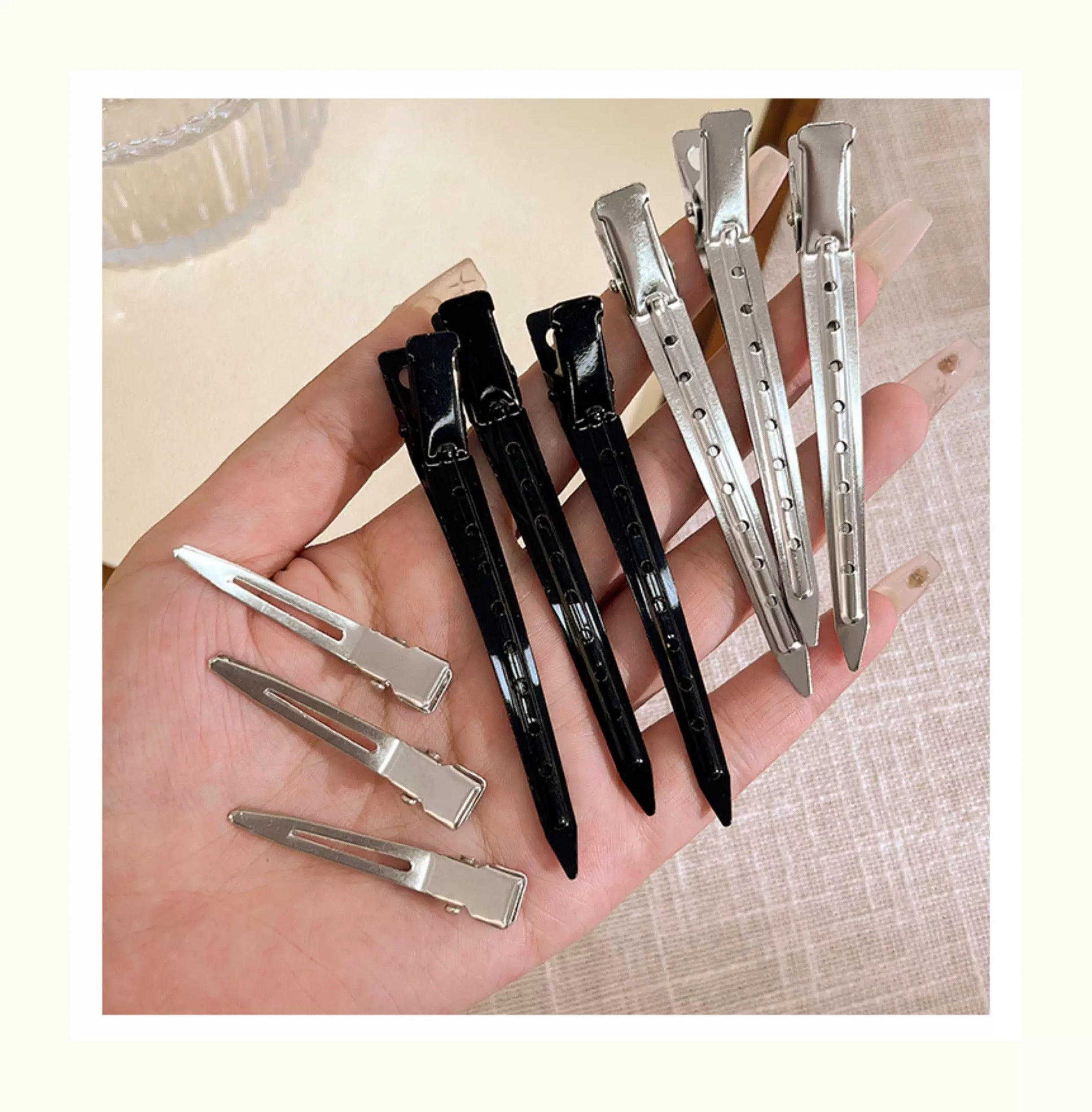 CuteHart INS Minimalist Creaseless Hair Clip - Sleek Metal Hair Clip for Effortless Style 5pcs/6pcs INS简约无痕金属发夹展现时尚造型