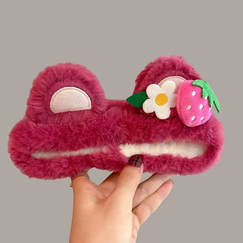 CuteHart Cute Cartoon Plush Face Wash Headband - Soft Cute Headbands for Skincare 1pc 可爱卡通毛绒洗脸发带柔软呵护肌肤