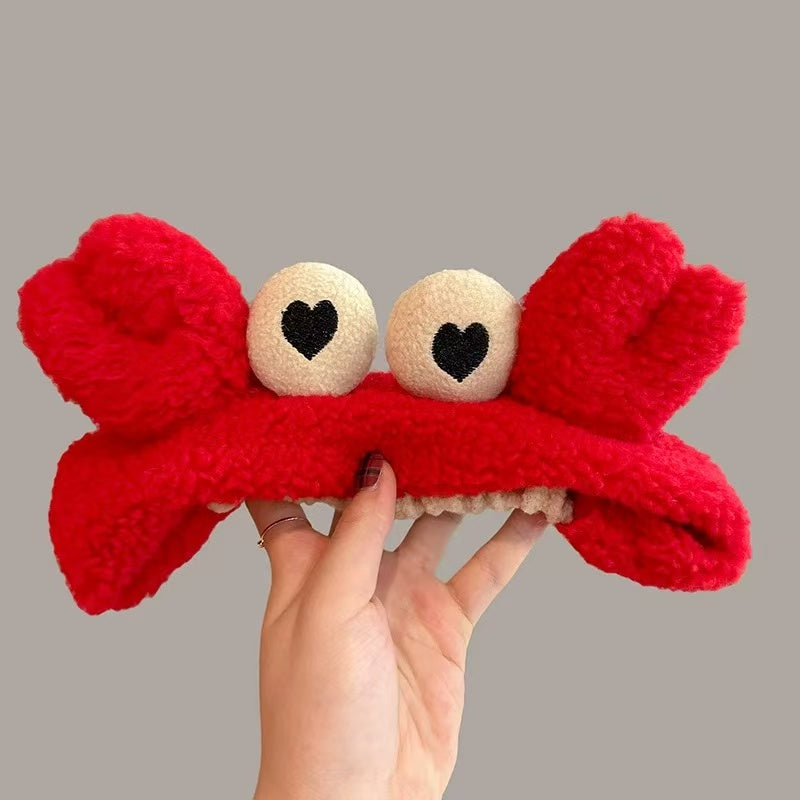 CuteHart Cute Cartoon Plush Face Wash Headband - Soft Cute Headbands for Skincare 1pc 可爱卡通毛绒洗脸发带柔软呵护肌肤