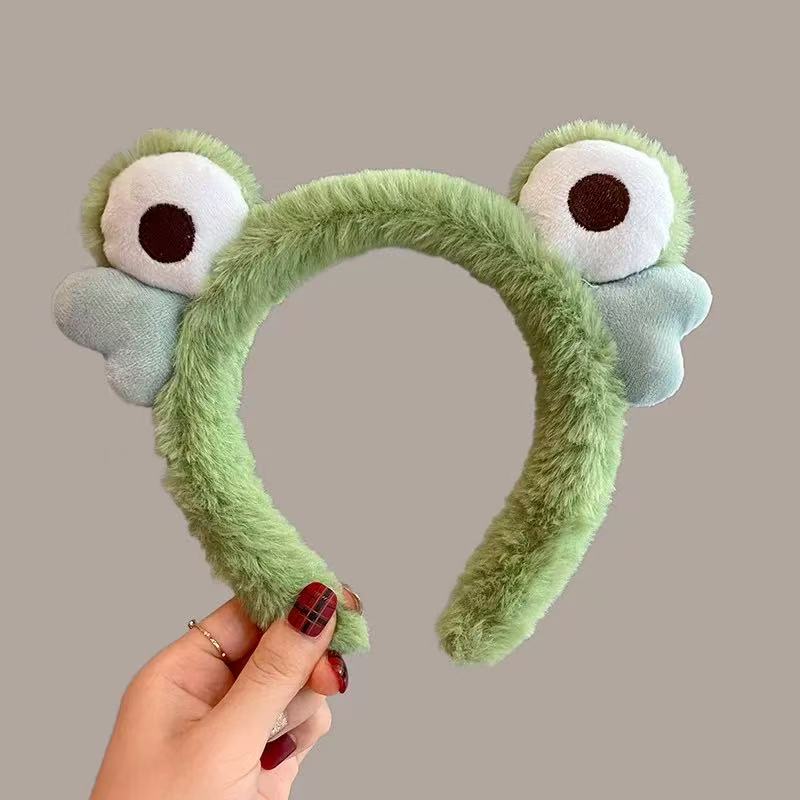 CuteHart Cute Cartoon Plush Face Wash Headband - Soft Cute Headbands for Skincare 1pc 可爱卡通毛绒洗脸发带柔软呵护肌肤