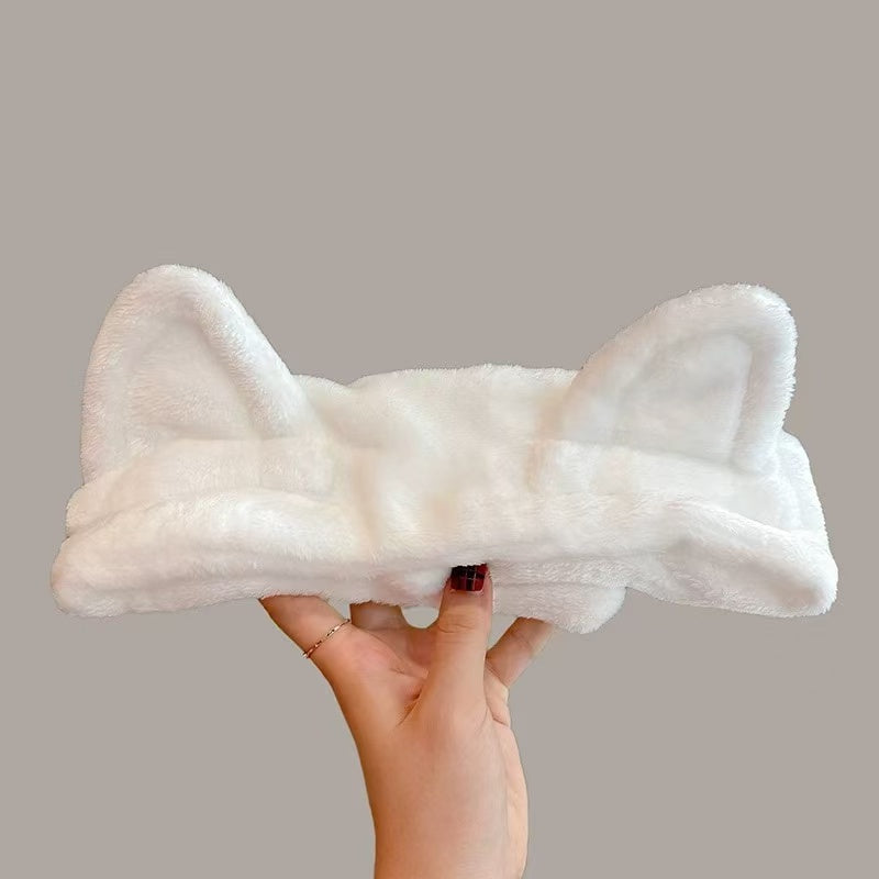 CuteHart Cute Cartoon Plush Face Wash Headband - Soft Cute Headbands for Skincare 1pc 可爱卡通毛绒洗脸发带柔软呵护肌肤