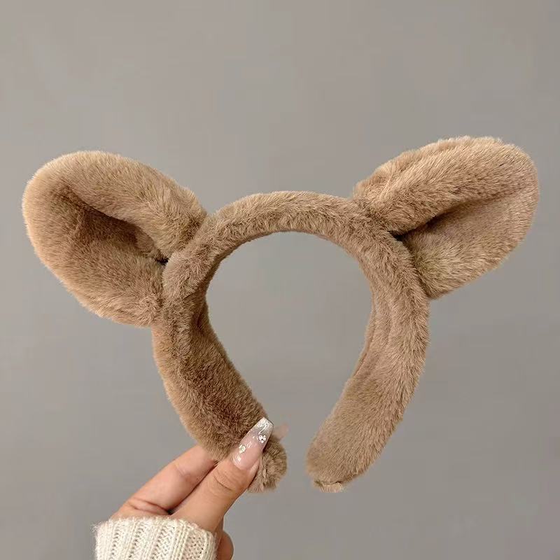 CuteHart Cute Cartoon Plush Face Wash Headband - Soft Cute Headbands for Skincare 1pc 可爱卡通毛绒洗脸发带柔软呵护肌肤