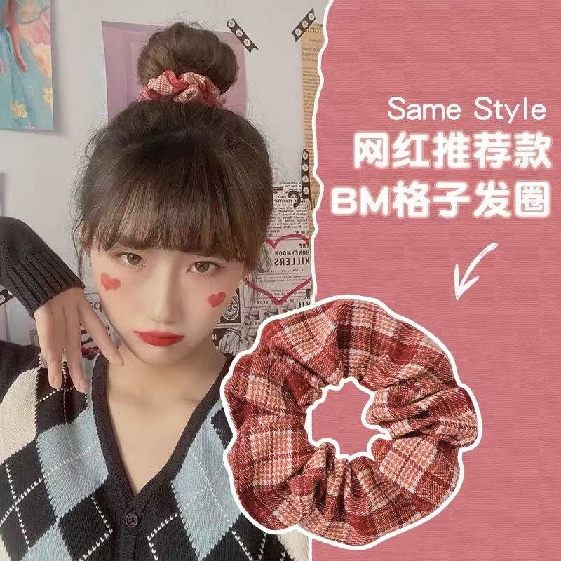 CuteHart Forest Style Hair Tie for Women - Elastic Hair Ties for a Natural Look 2pcs 森系大肠发圈适合女性的弹力发圈展现自然发型