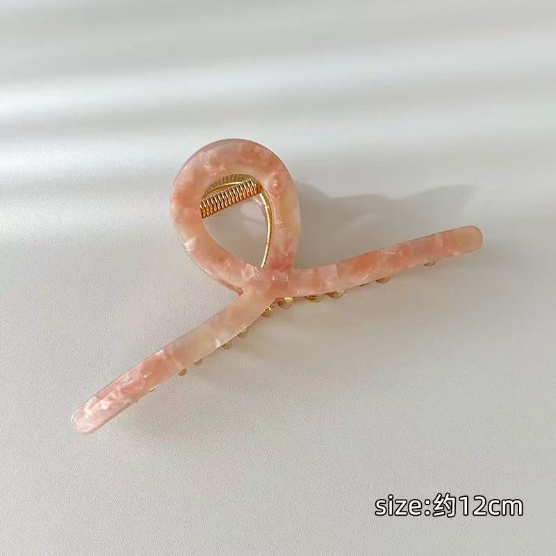 CuteHart Hair Claw Clip - Elegant and Chic Hair Claw Clip for a Sophisticated Look 2pcs 优雅气质醋酸抓夹展现精致魅力