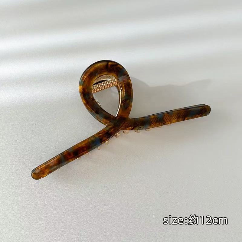 CuteHart Hair Claw Clip - Elegant and Chic Hair Claw Clip for a Sophisticated Look 2pcs 优雅气质醋酸抓夹展现精致魅力