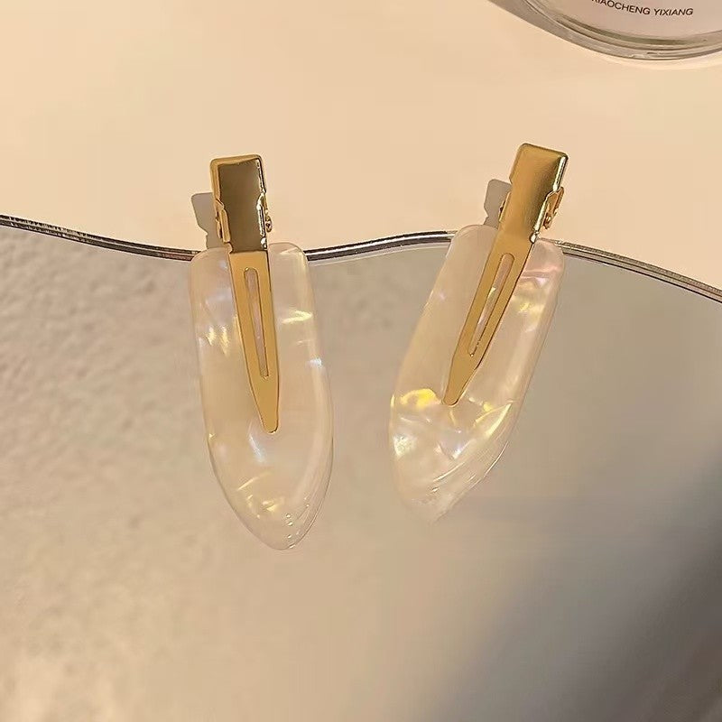 CuteHart Hair Clip No Crease Side Snap - Stylish Bangs Hair Clip for a Smooth Look 2pcs 无痕侧边鸭嘴发夹为发型增添顺滑时尚感