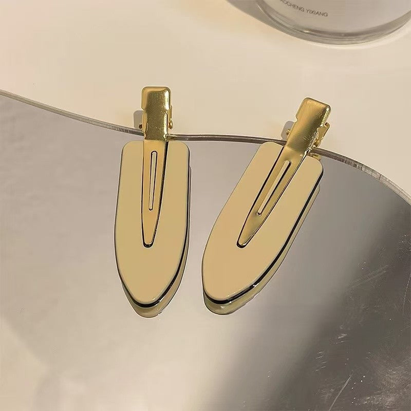 CuteHart Hair Clip No Crease Side Snap - Stylish Bangs Hair Clip for a Smooth Look 2pcs 无痕侧边鸭嘴发夹为发型增添顺滑时尚感