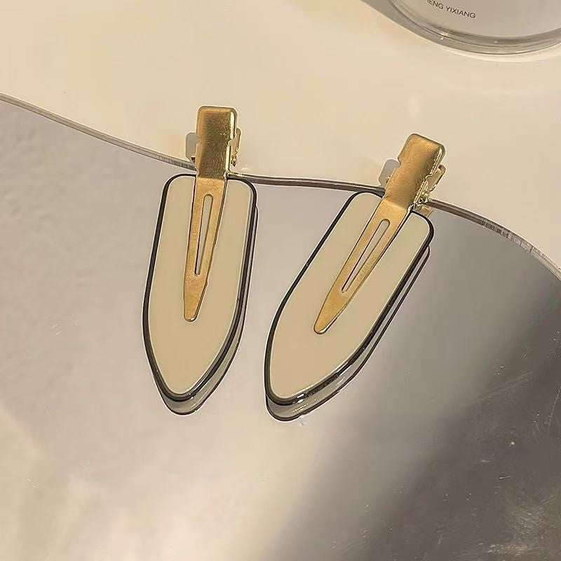 CuteHart Hair Clip No Crease Side Snap - Stylish Bangs Hair Clip for a Smooth Look 2pcs 无痕侧边鸭嘴发夹为发型增添顺滑时尚感