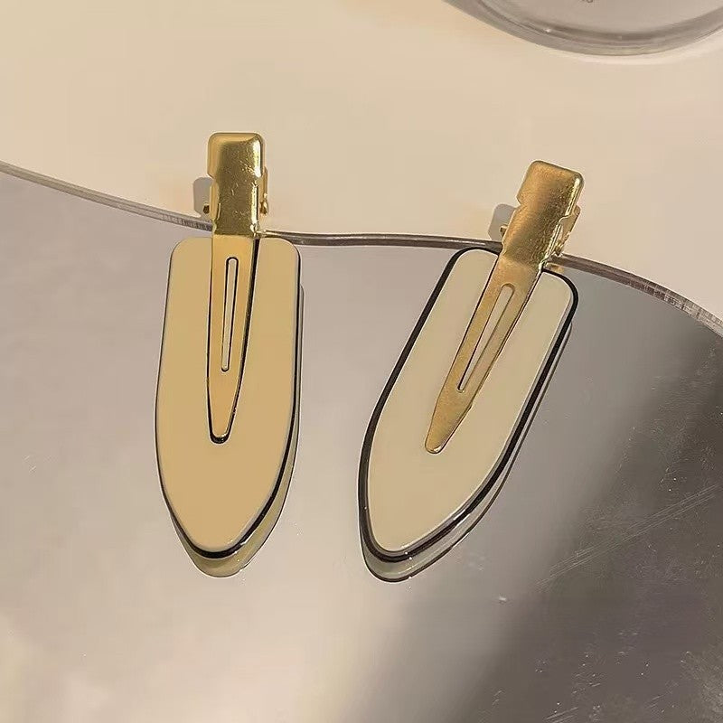 CuteHart Hair Clip No Crease Side Snap - Stylish Bangs Hair Clip for a Smooth Look 2pcs 无痕侧边鸭嘴发夹为发型增添顺滑时尚感