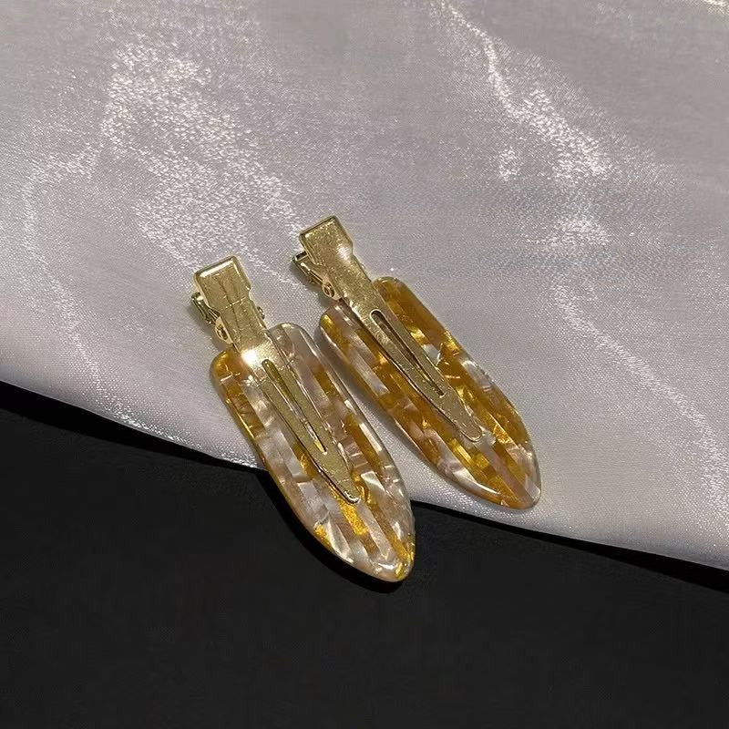 CuteHart Hair Clip No Crease Side Snap - Stylish Bangs Hair Clip for a Smooth Look 2pcs 无痕侧边鸭嘴发夹为发型增添顺滑时尚感