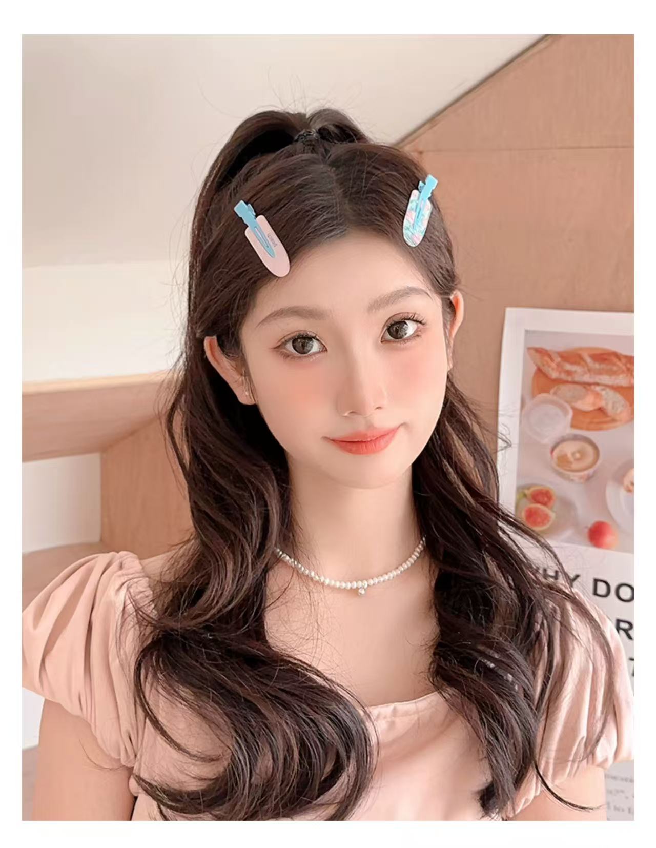 CuteHart Juice-Inspired Cute Hair Clip - Fun and Stylish Bangs Hair Clip for a Sweet Look 2pcs 可爱果汁无痕发夹为发型增添俏皮甜美的感觉