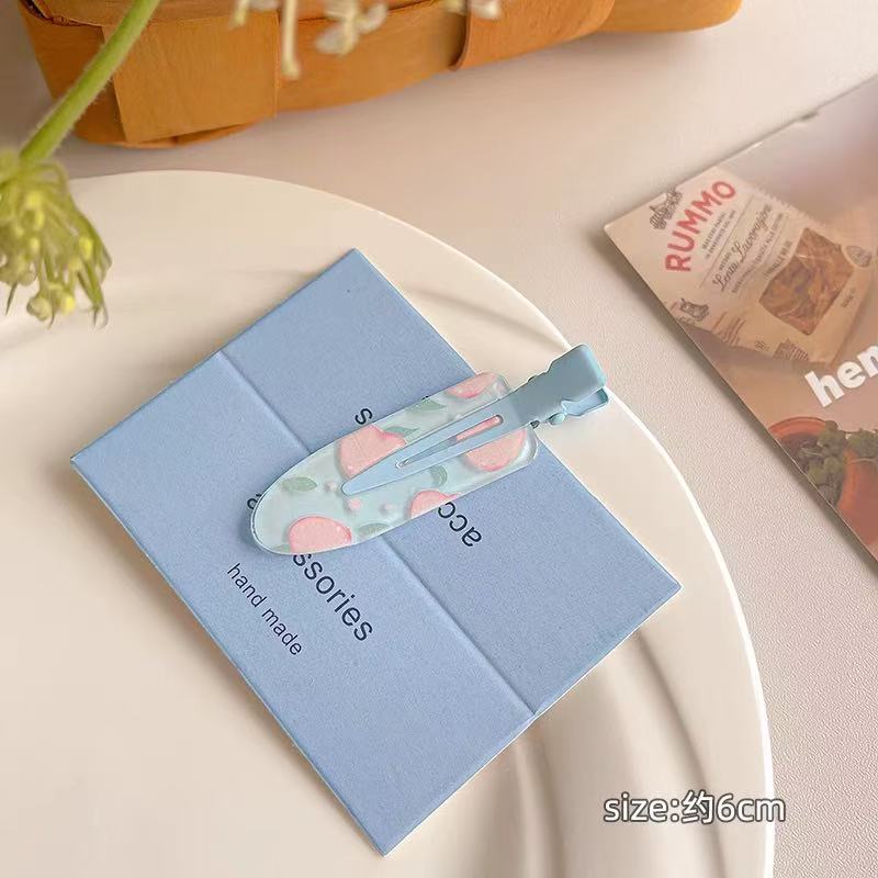 CuteHart Juice-Inspired Cute Hair Clip - Fun and Stylish Bangs Hair Clip for a Sweet Look 2pcs 可爱果汁无痕发夹为发型增添俏皮甜美的感觉