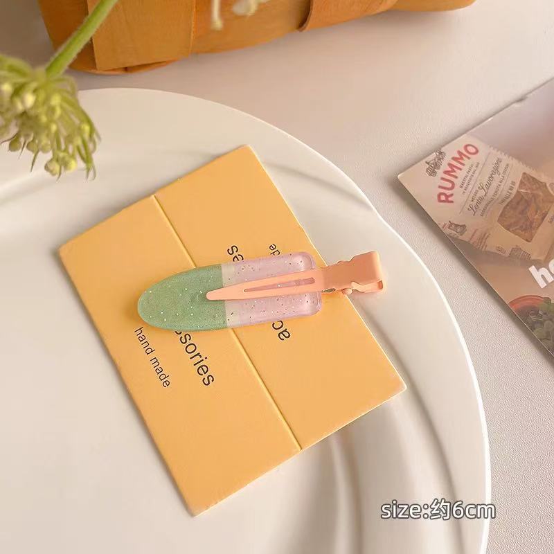 CuteHart Juice-Inspired Cute Hair Clip - Fun and Stylish Bangs Hair Clip for a Sweet Look 2pcs 可爱果汁无痕发夹为发型增添俏皮甜美的感觉