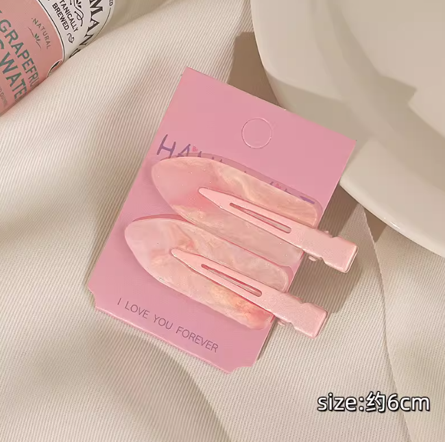 CuteHart Juice-Inspired Cute Hair Clip - Fun and Stylish Bangs Hair Clip for a Sweet Look 2pcs 可爱果汁无痕发夹为发型增添俏皮甜美的感觉