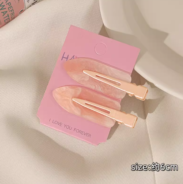 CuteHart Juice-Inspired Cute Hair Clip - Fun and Stylish Bangs Hair Clip for a Sweet Look 2pcs 可爱果汁无痕发夹为发型增添俏皮甜美的感觉