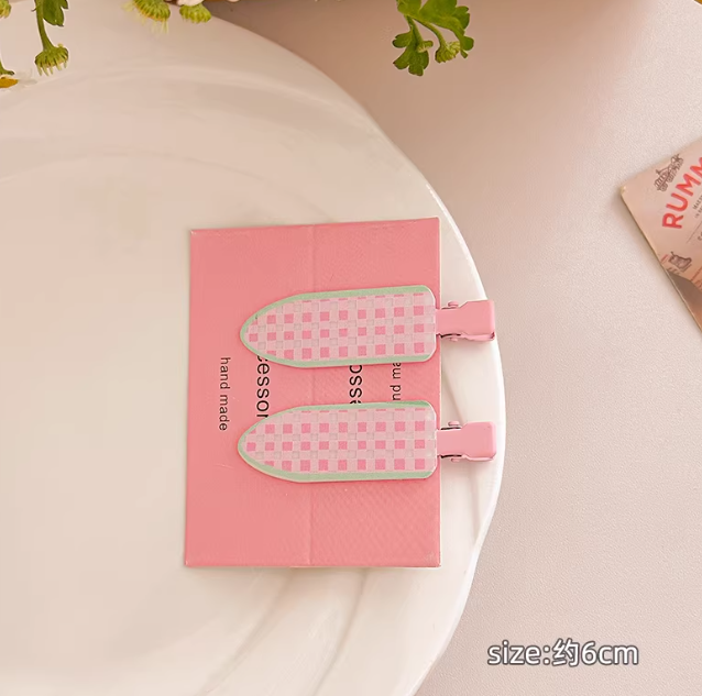CuteHart Juice-Inspired Cute Hair Clip - Fun and Stylish Bangs Hair Clip for a Sweet Look 2pcs 可爱果汁无痕发夹为发型增添俏皮甜美的感觉