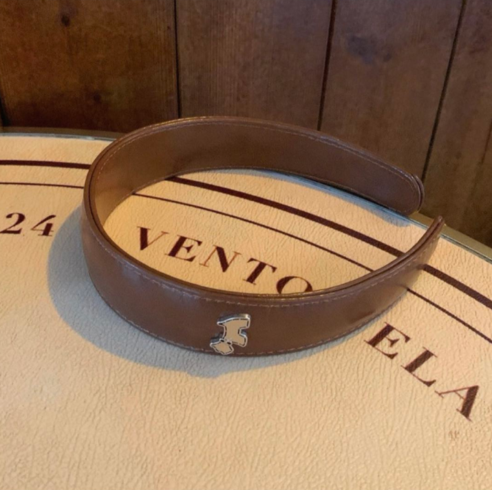 CuteHart Retro Headband - Elegant Leather Headband for a Sophisticated and Timeless Style 1pc 复古高级感皮革发箍展现独特魅力