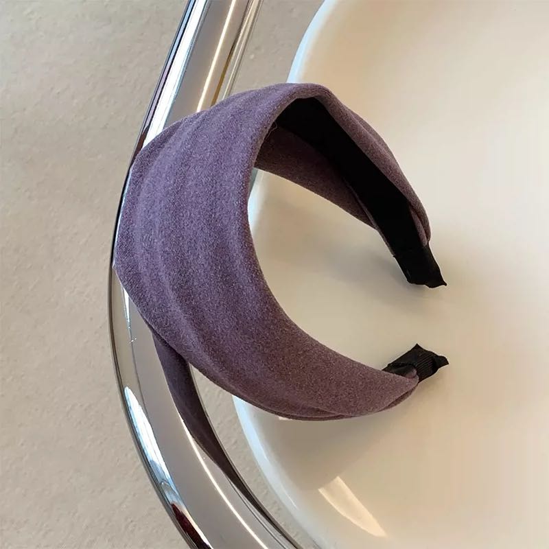 CuteHart Wide Headband - Stylish Cloth Headband for an Effortlessly Chic Look 1pc 宽边日常发箍散发高级感与简约风尚