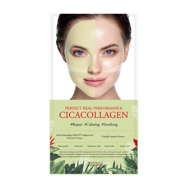 Tiktok/Douyin Hot DERMAFIX Prefect Real Performance Real Collagen Mask 23g*8pcs【Tiktok抖音爆款】DERMAFIX完美真效真胶原面膜